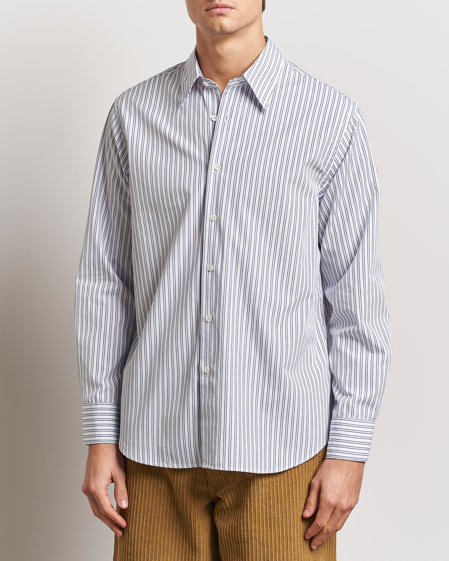 Herre | Skjorter | Sunflower | Base Shirt White/Blue