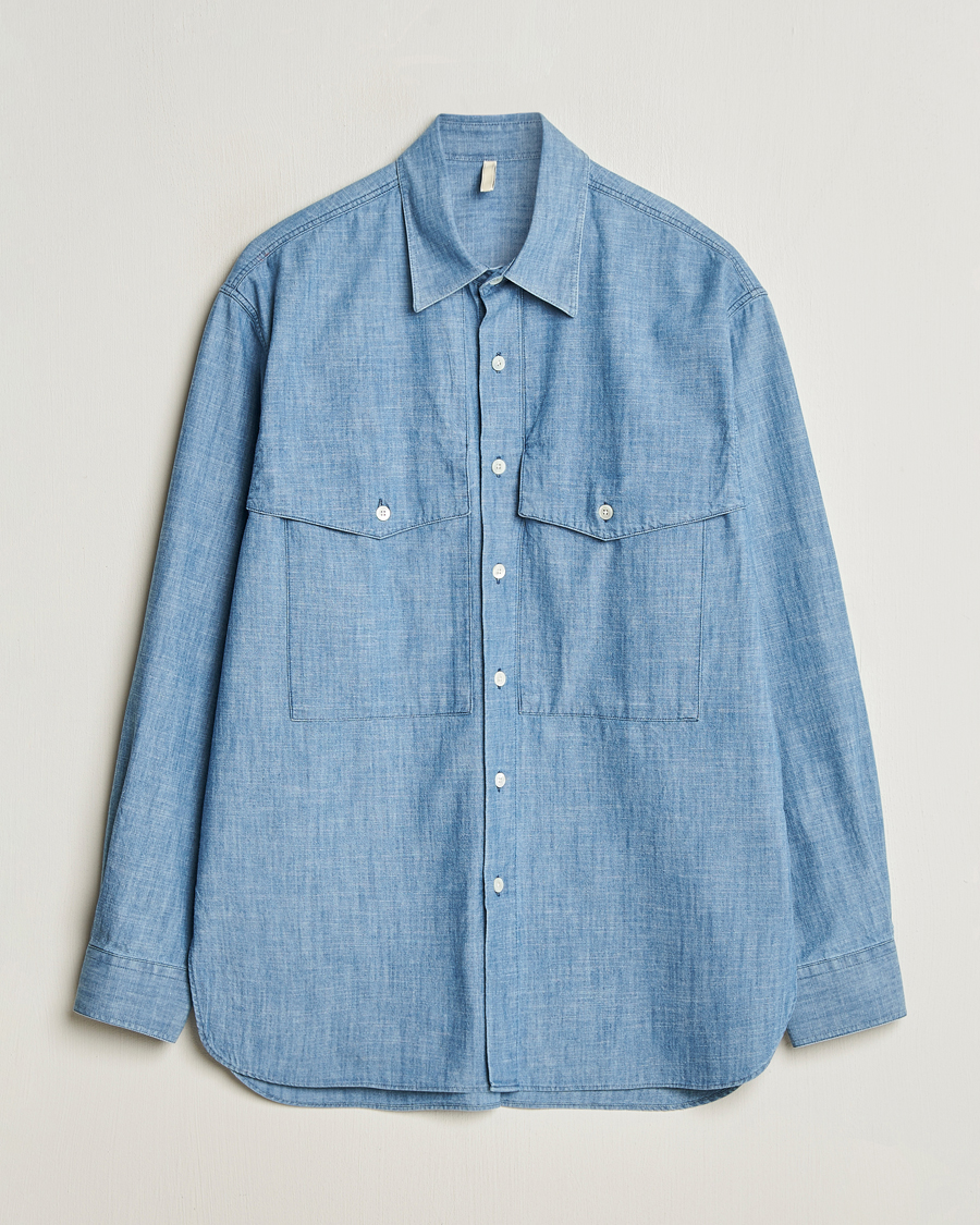 Herre | Skjorter | Sunflower | Note Shirt Mid Blue
