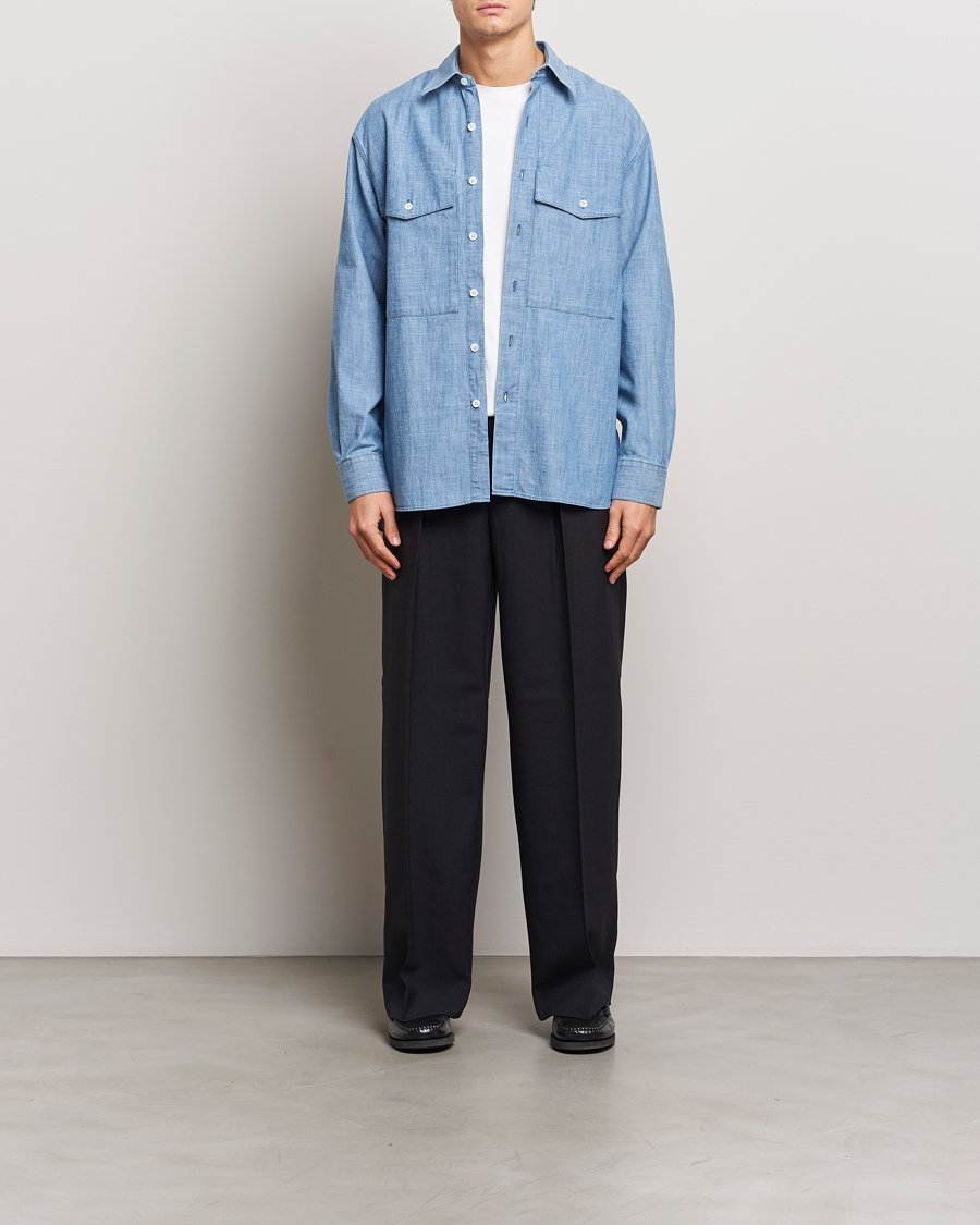 Herre | Skjorter | Sunflower | Note Shirt Mid Blue