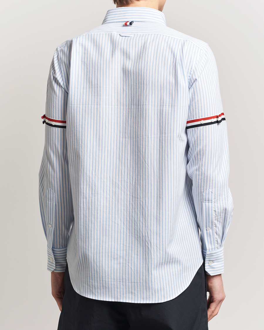 Herre | Skjorter | Thom Browne | Uniform Stripe Cotton Shirt Light Blue