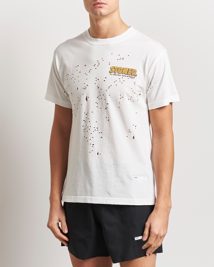 Herre | T-Shirts | Satisfy | Stoner MothTech T-Shirt Off White