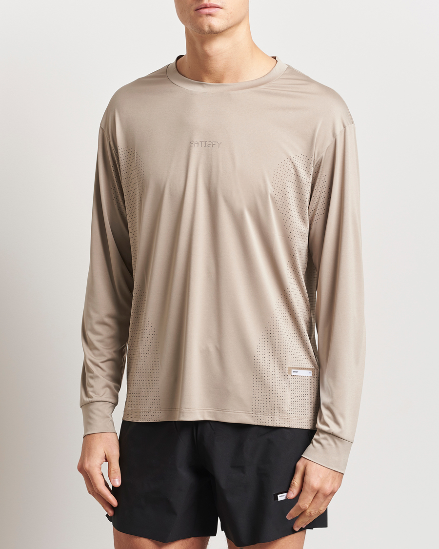 Herre | T-Shirts | Satisfy | AuraLite Air Long Sleeve T-Shirt Estaurilite