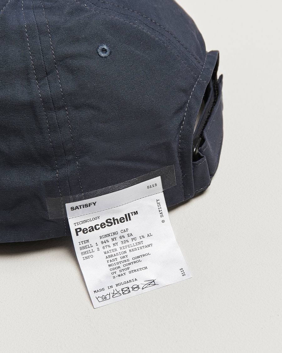 Herre | Satisfy PeaceShell Running Cap Charcoal | Satisfy | PeaceShell Running Cap Charcoal