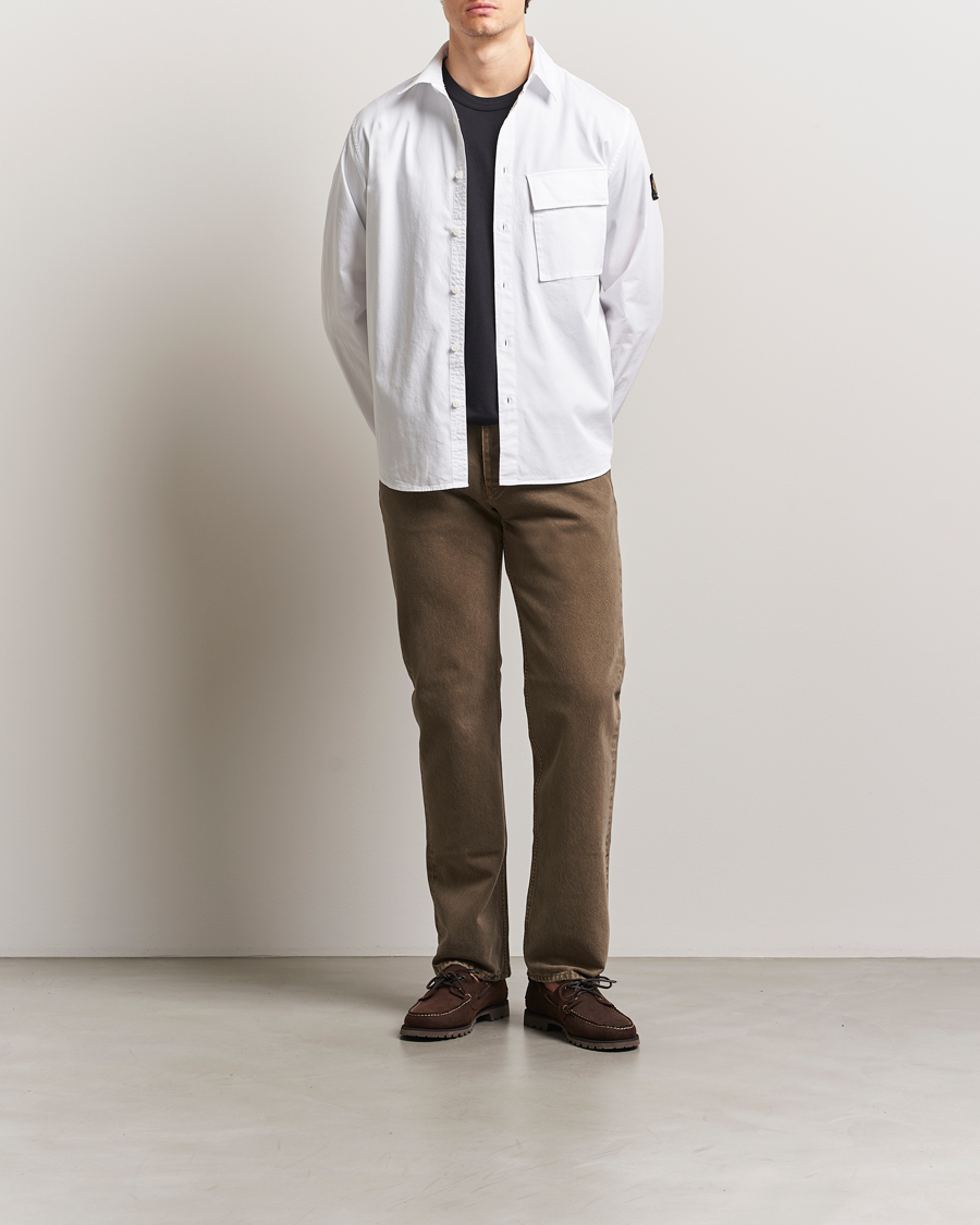 Herre | Skjorter | Belstaff | Scale Cotton Pocket Shirt White