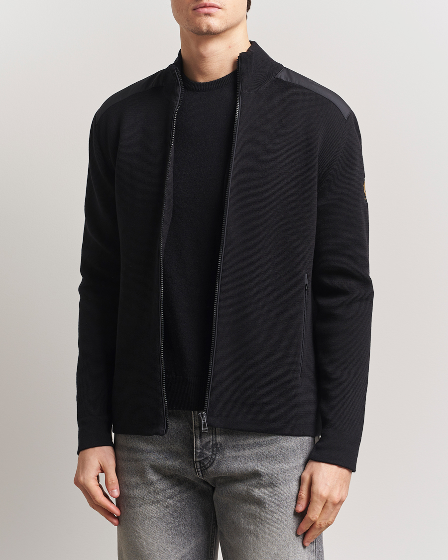 Herre | Gensere | Belstaff | Verge Zip Cardigan BLACK