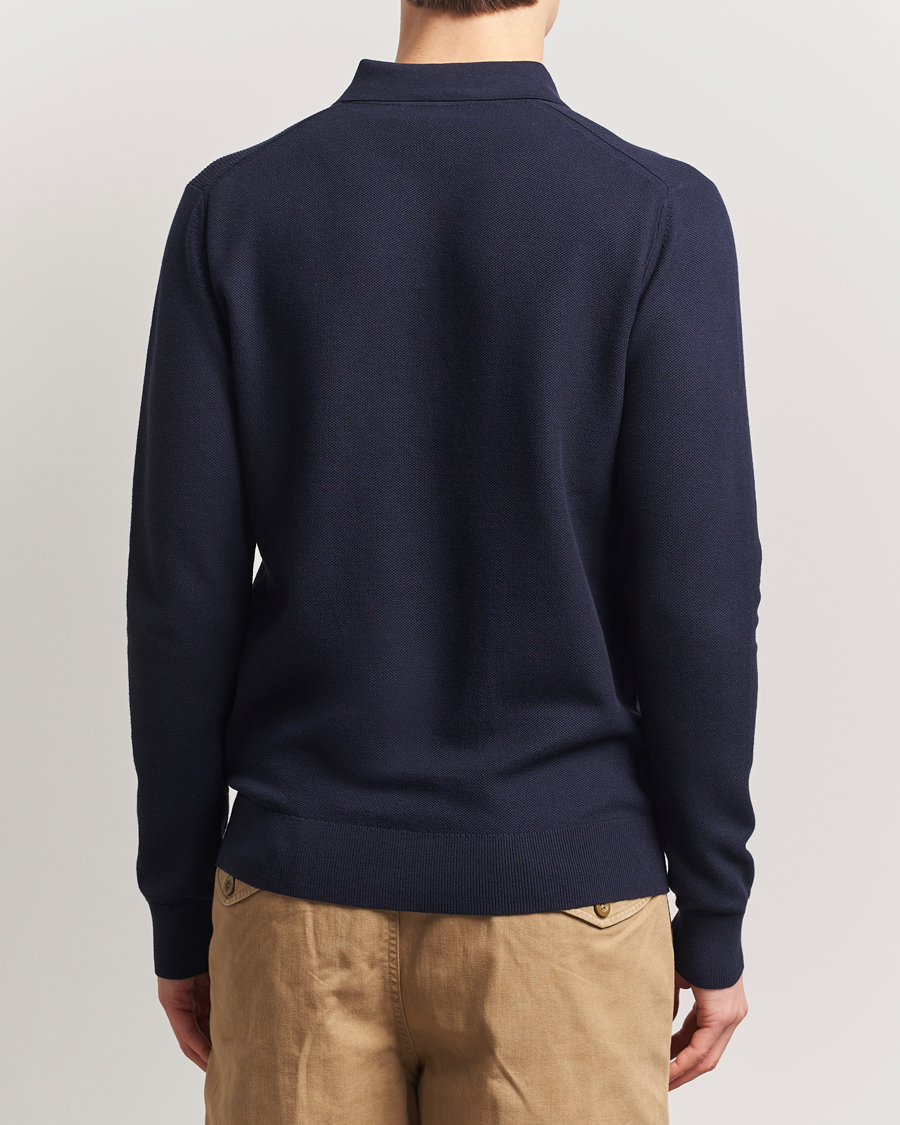 Herre | Gensere | Belstaff | Drift Knitted Zip Polo Navy