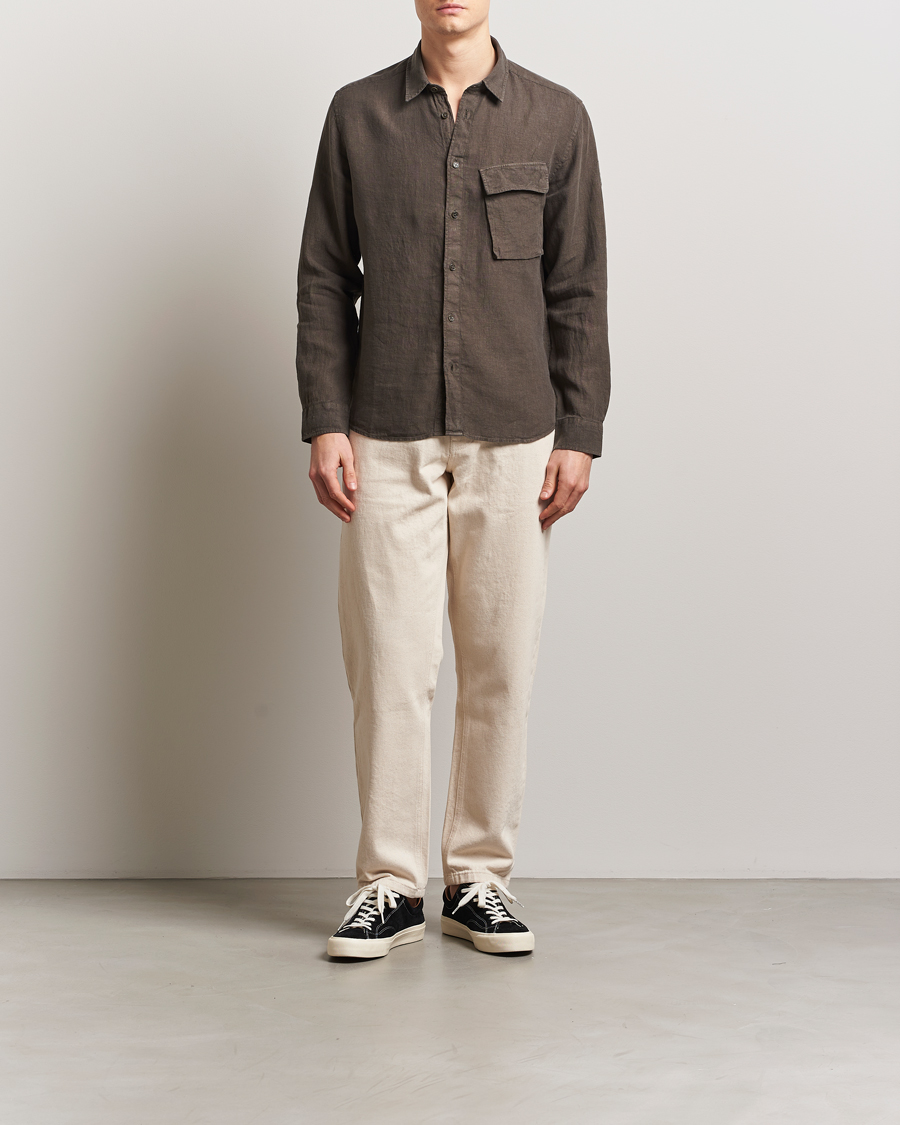 Herre | Skjorter | Belstaff | Scale Linen Shirt Army