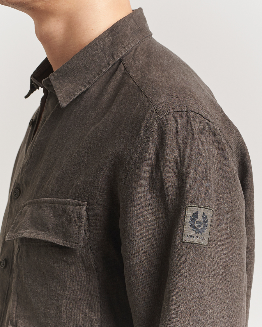 Herre | Skjorter | Belstaff | Scale Linen Shirt Army