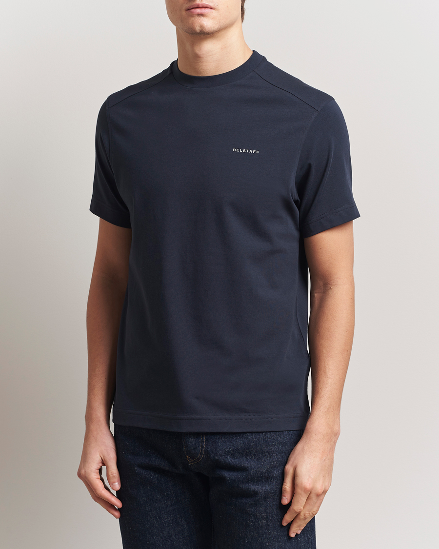 Herre | T-Shirts | Belstaff | Alloy Cotton T-Shirt Navy