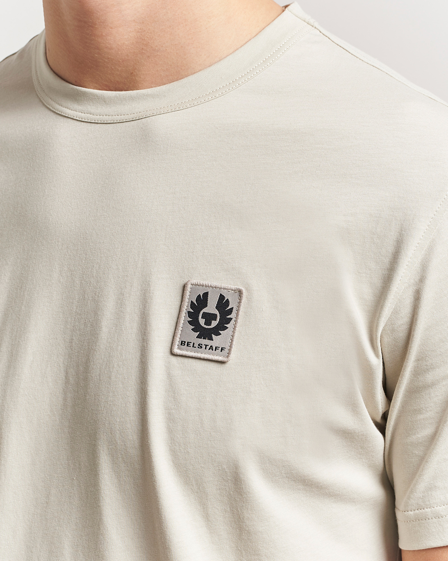 Herre | T-Shirts | Belstaff | Cotton Logo T-Shirt Stone Beige