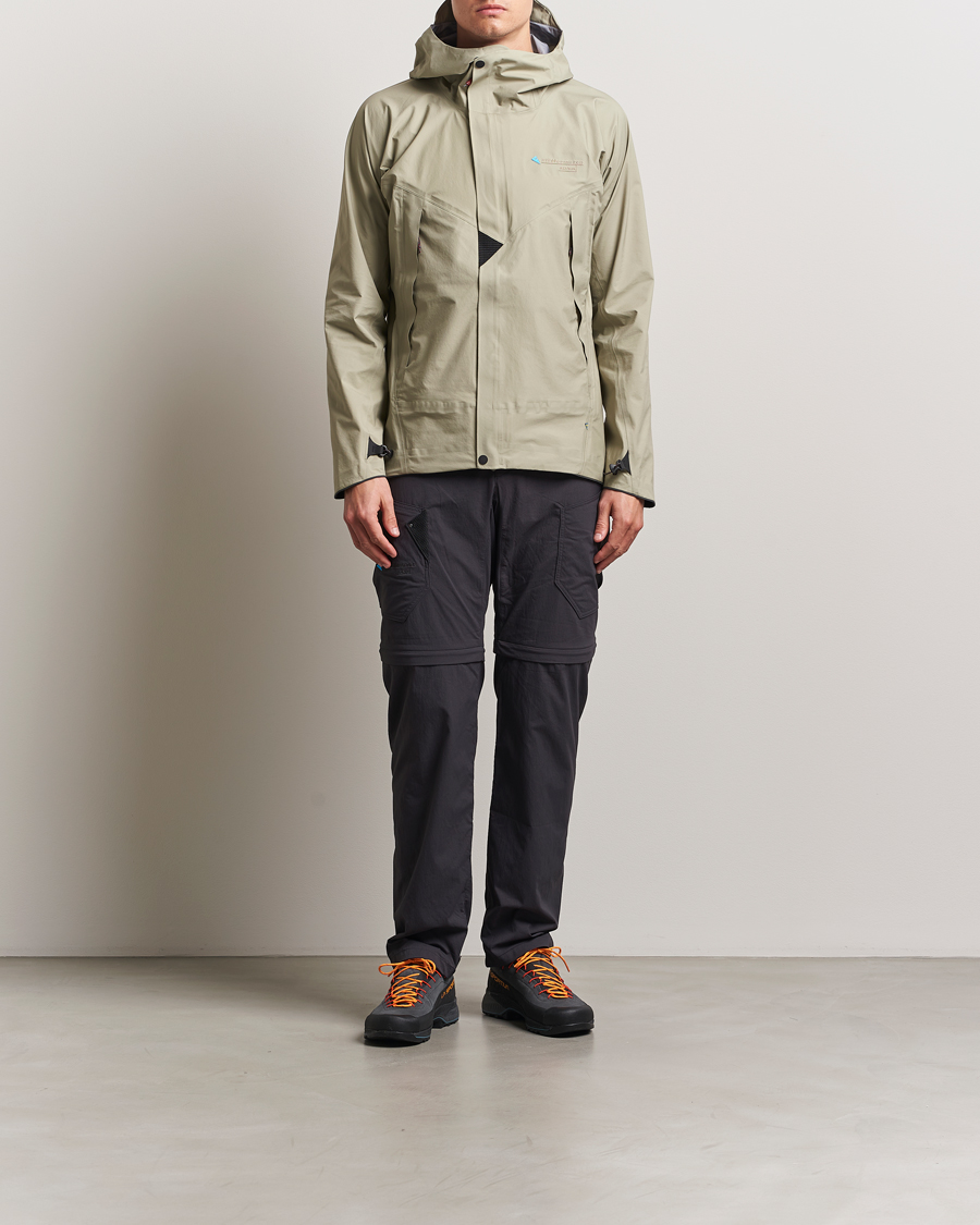 Herre | Jakker | Klättermusen | Asynja Lightweight Waterproof Jacket Silver Green