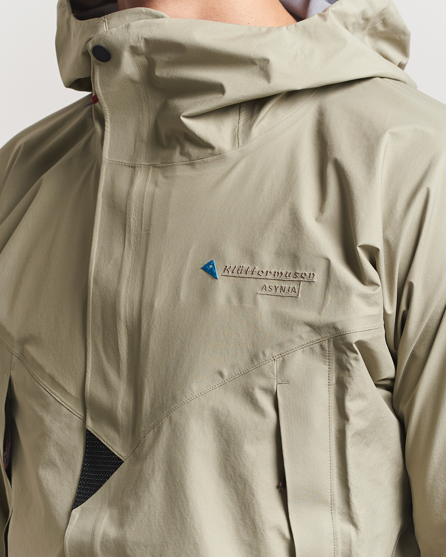 Herre | Jakker | Klättermusen | Asynja Lightweight Waterproof Jacket Silver Green