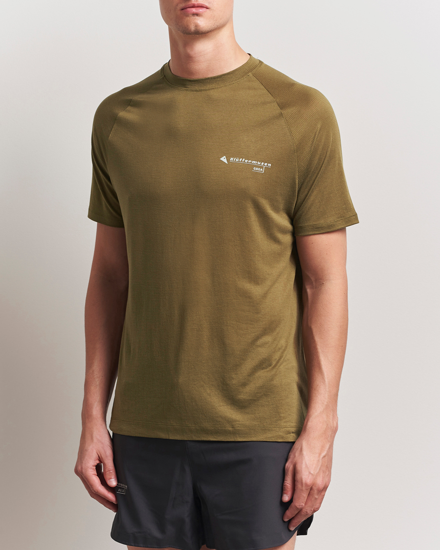 Herre | T-Shirts | Klättermusen | Groa Short Sleeve T-Shirt Olive