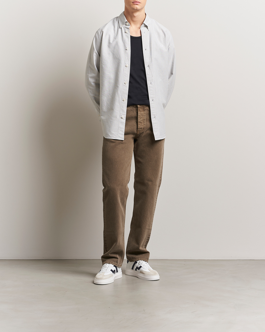 Herre | Skjorter | NN07 | Colby Oxford Shirt Green/White L