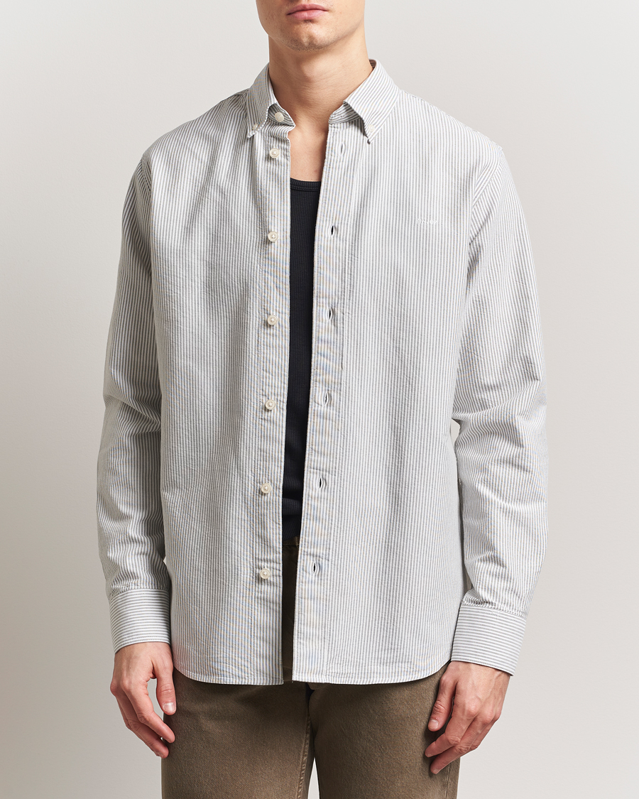 Herre | Skjorter | NN07 | Colby Oxford Shirt Green/White L