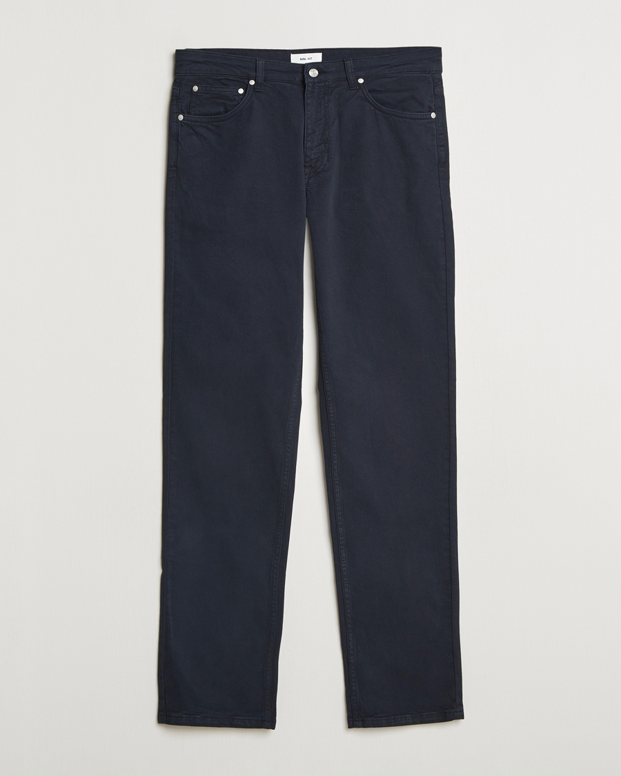 Herre | Bukser | NN07 | Tony 5-Pocket Pants Navy Blue