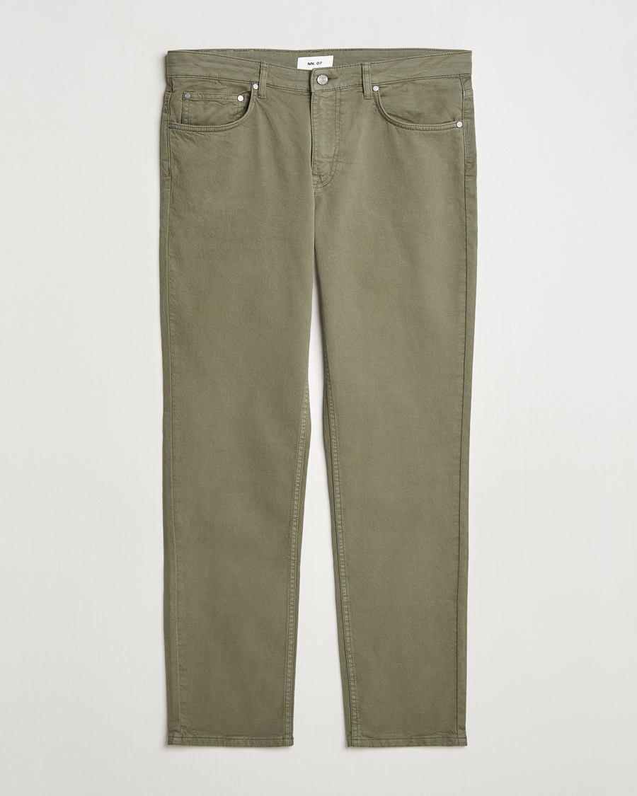 Herre | Bukser | NN07 | Tony 5-Pocket Pants Capers Green