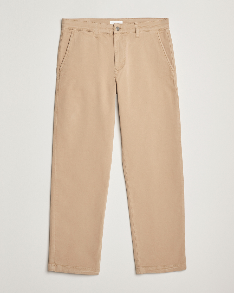 Herre | Bukser | NN07 | Aden Regular Fit Chinos Khaki Beige