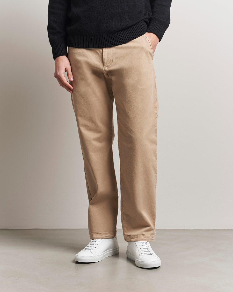 Herre | Bukser | NN07 | Aden Regular Fit Chinos Khaki Beige