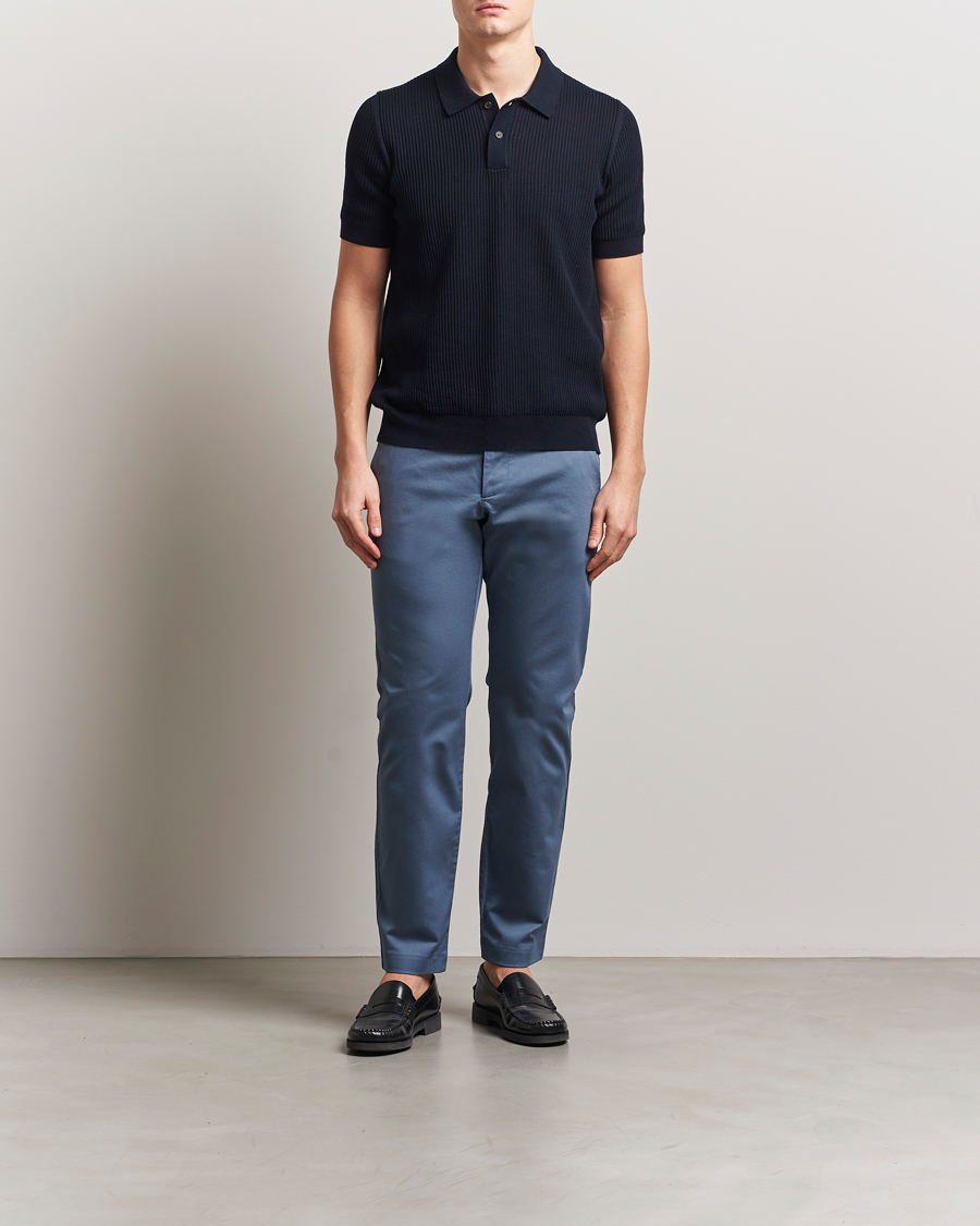 Herre | Bukser | NN07 | Theo Regular Fit Stretch Chinos Bering Blue
