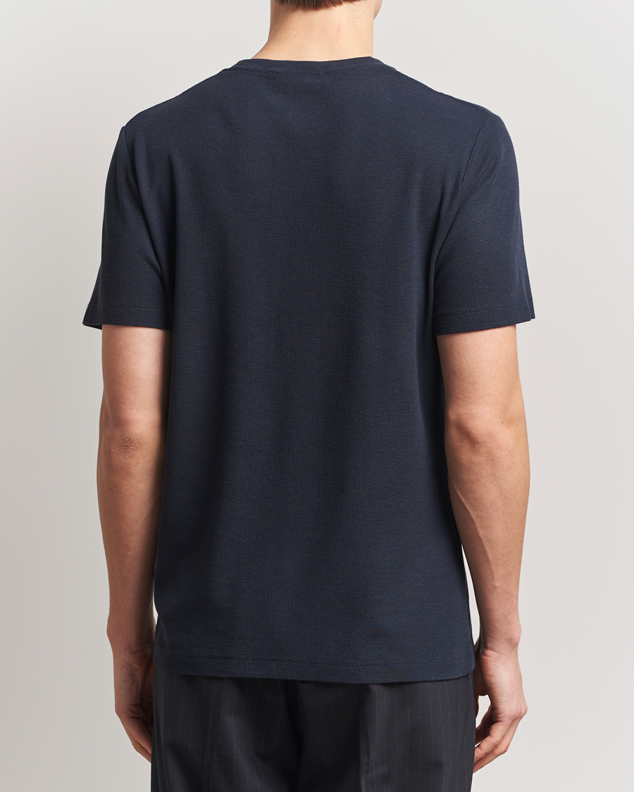 Herre | T-Shirts | NN07 | Clive Crew Neck T-Shirt Navy Blue
