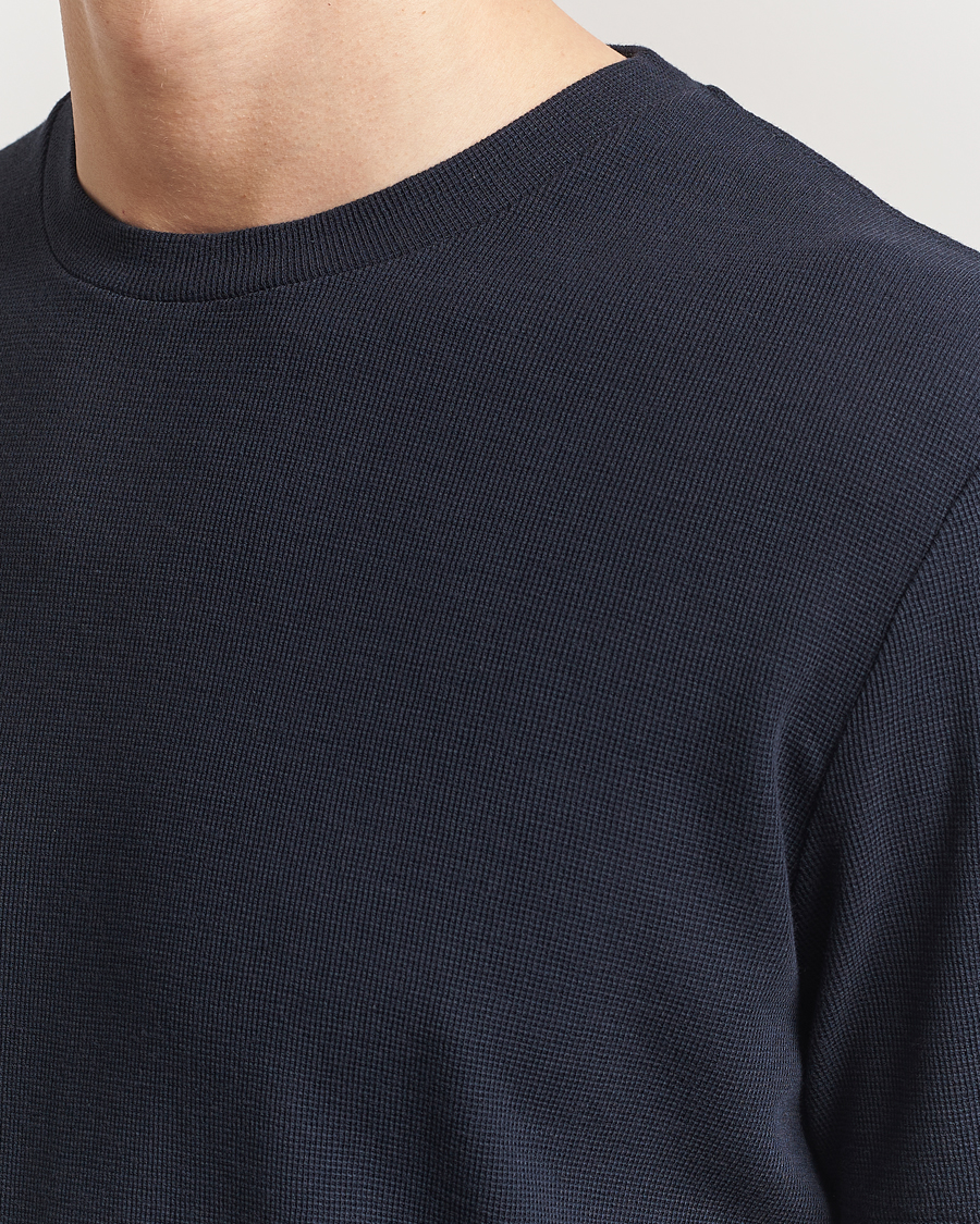 Herre | T-Shirts | NN07 | Clive Crew Neck T-Shirt Navy Blue