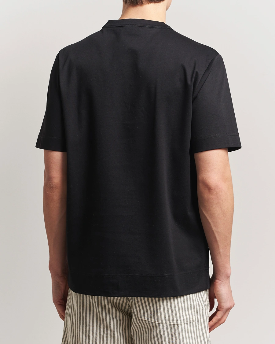 Herre | T-Shirts | NN07 | Pedro Mercerized Crew Neck T-Shirt Black