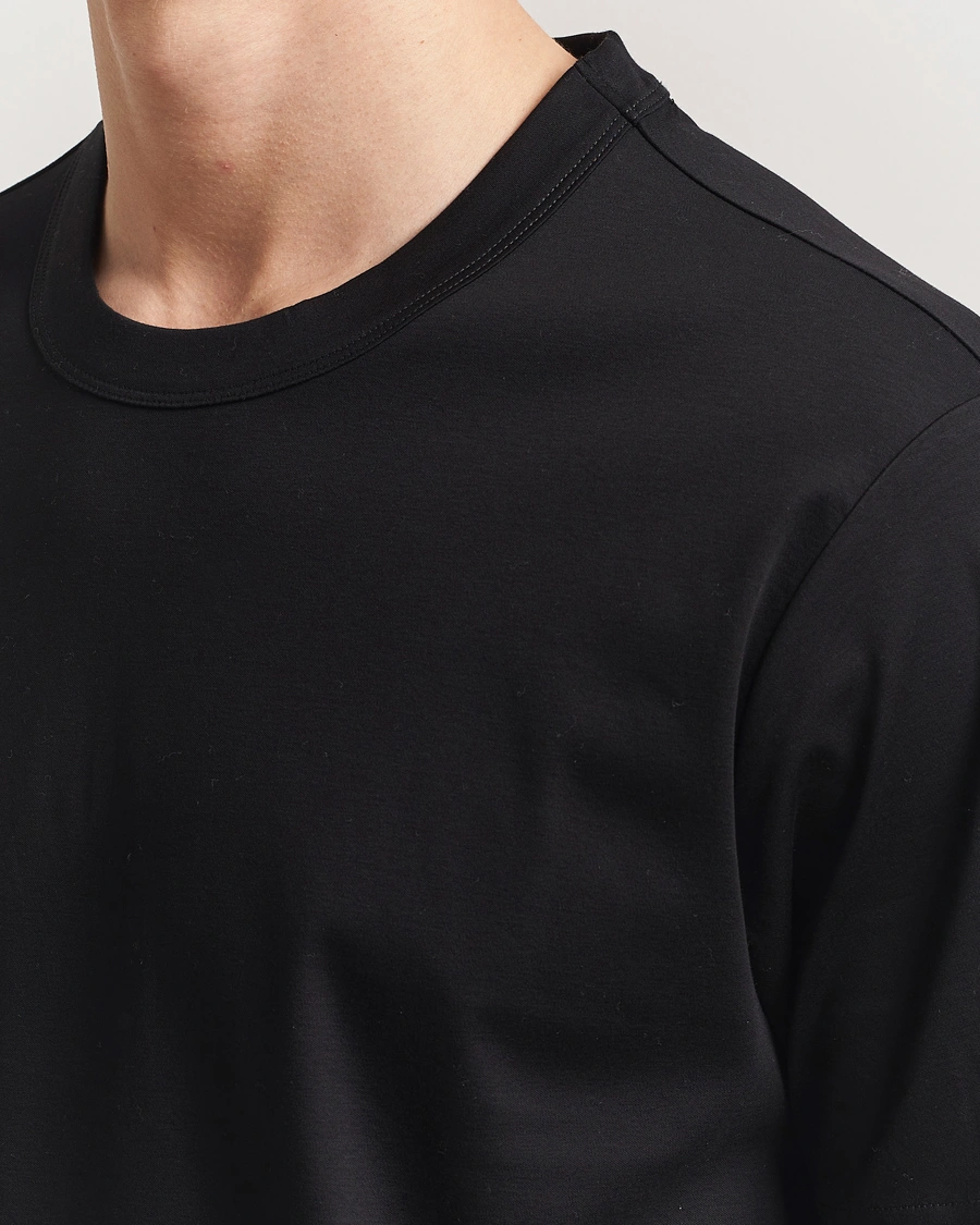 Herre | T-Shirts | NN07 | Pedro Mercerized Crew Neck T-Shirt Black