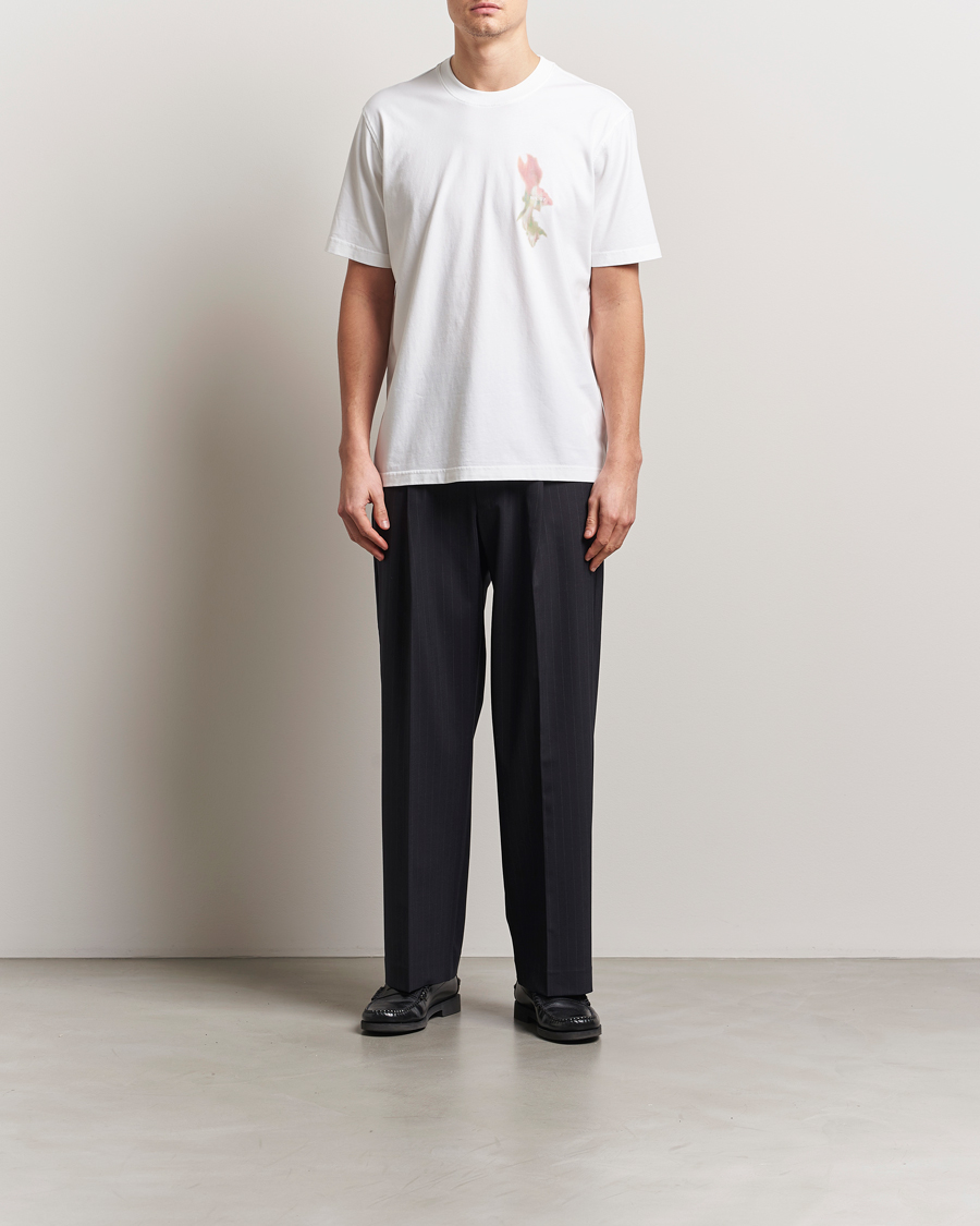Herre | T-Shirts | NN07 | Adam Printed Crew Neck T-Shirt White