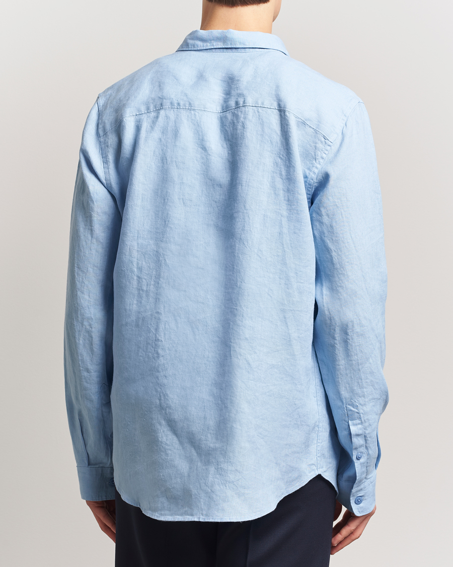 Herre | Skjorter | NN07 | Enzo Linen Shirt Cerulan Blue