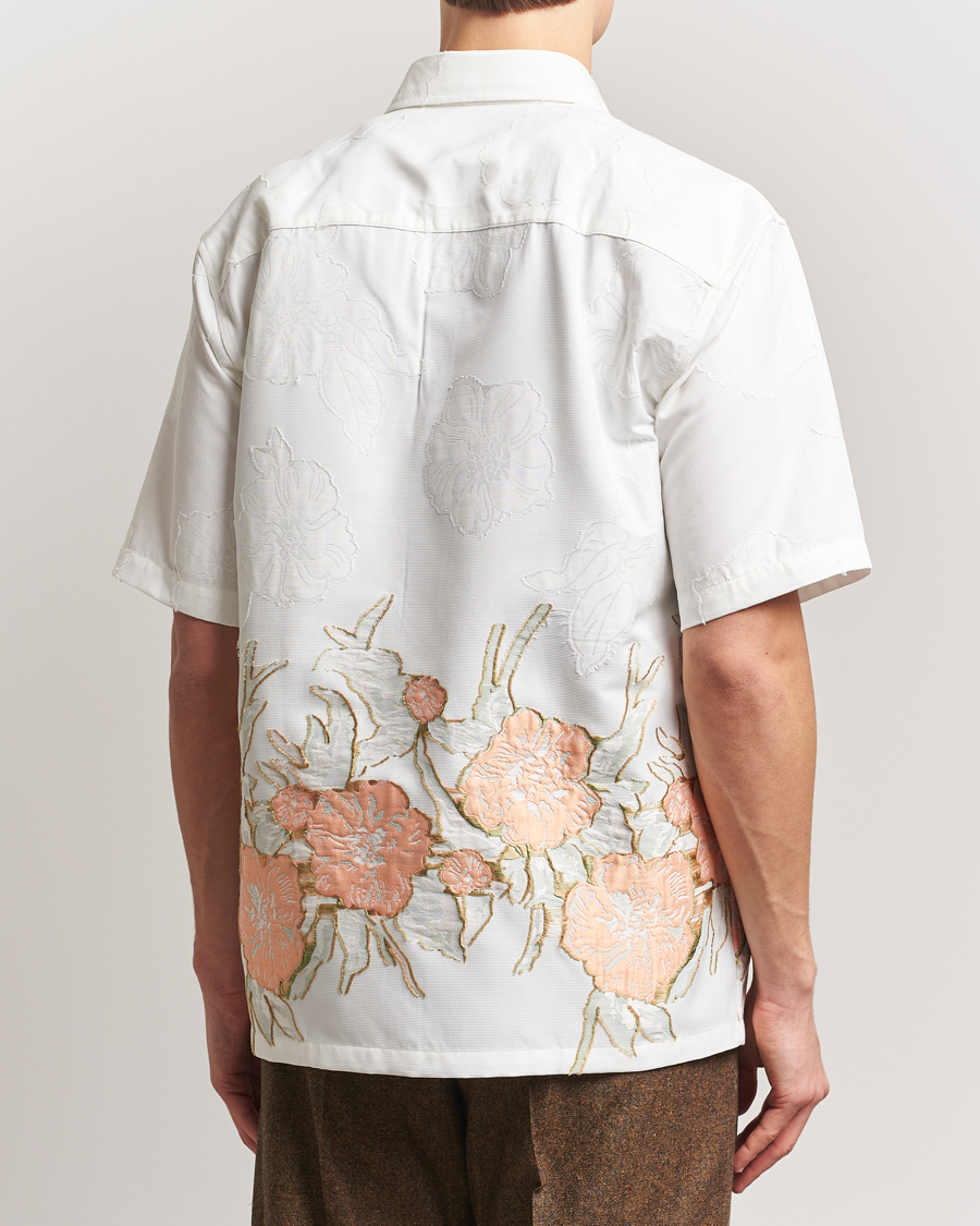 Herre | Skjorter | NN07 | Freddy Flower Short Sleeve Shirt White Multi