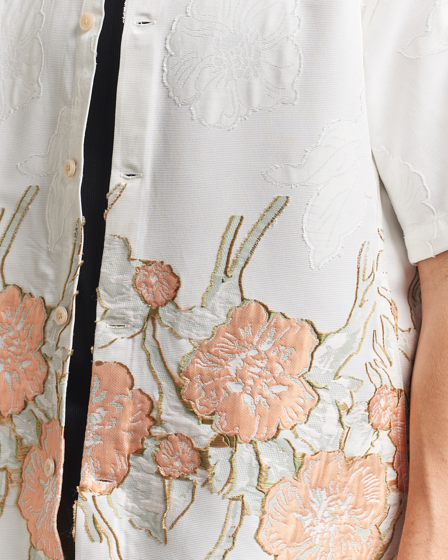 Herre | Skjorter | NN07 | Freddy Flower Short Sleeve Shirt White Multi