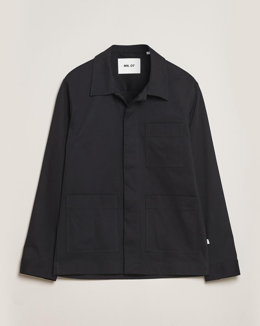 Herre | Skjorter | NN07 | Olav Pocket Overshirt Black