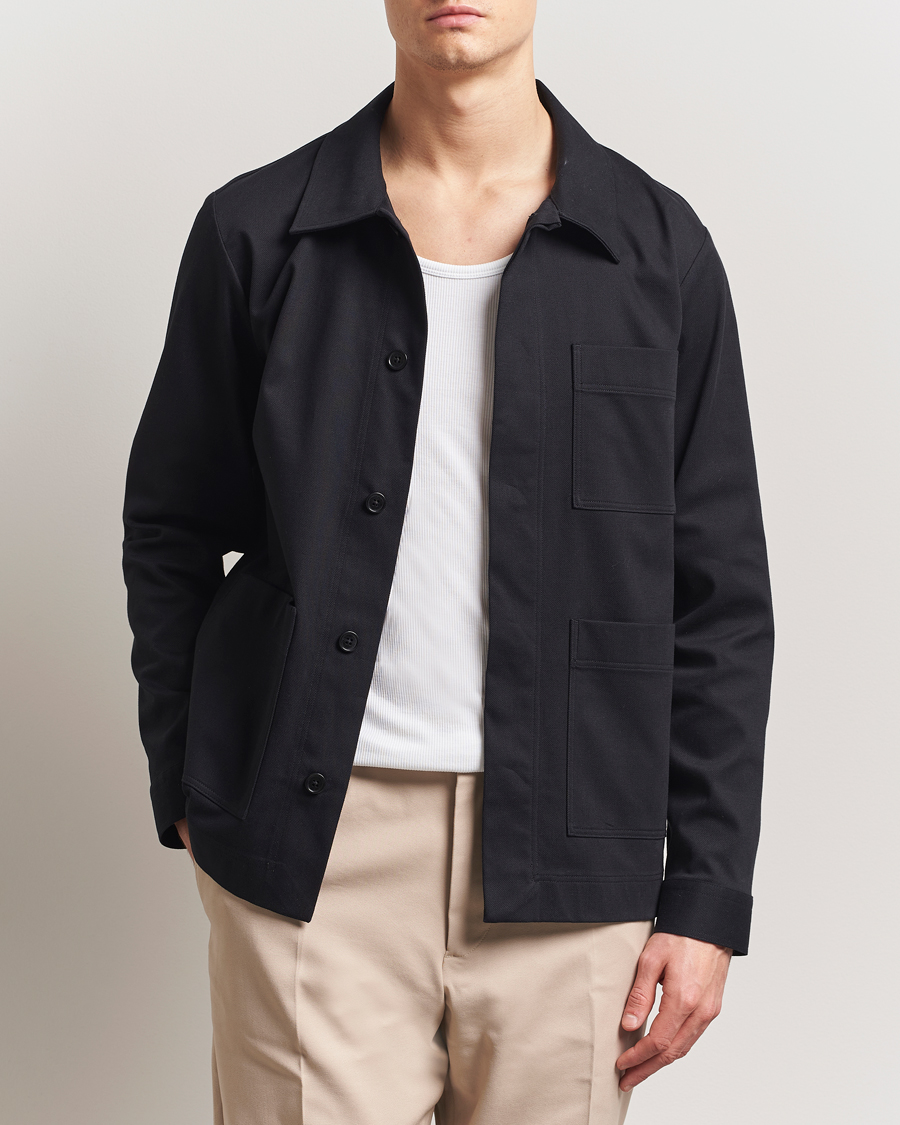 Herre | Skjorter | NN07 | Olav Pocket Overshirt Black