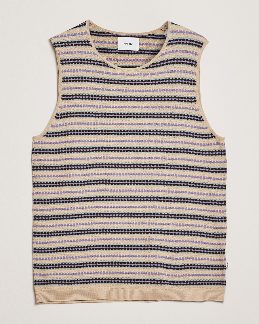 Herre | Gensere | NN07 | Bari Structured Slipover Multi Stripe
