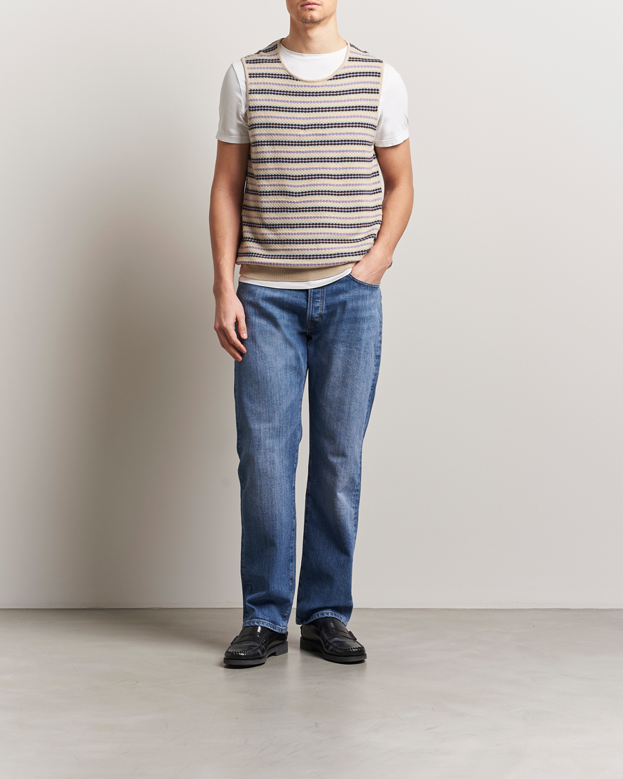 Herre | Gensere | NN07 | Bari Structured Slipover Multi Stripe