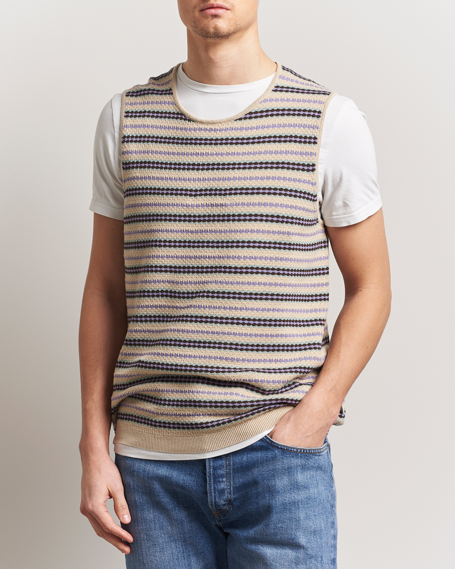 Herre | Gensere | NN07 | Bari Structured Slipover Multi Stripe