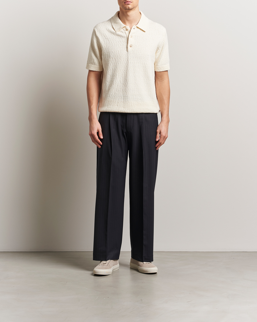 Herre | Pikéer | NN07 | Randy Knitted Polo Ecru
