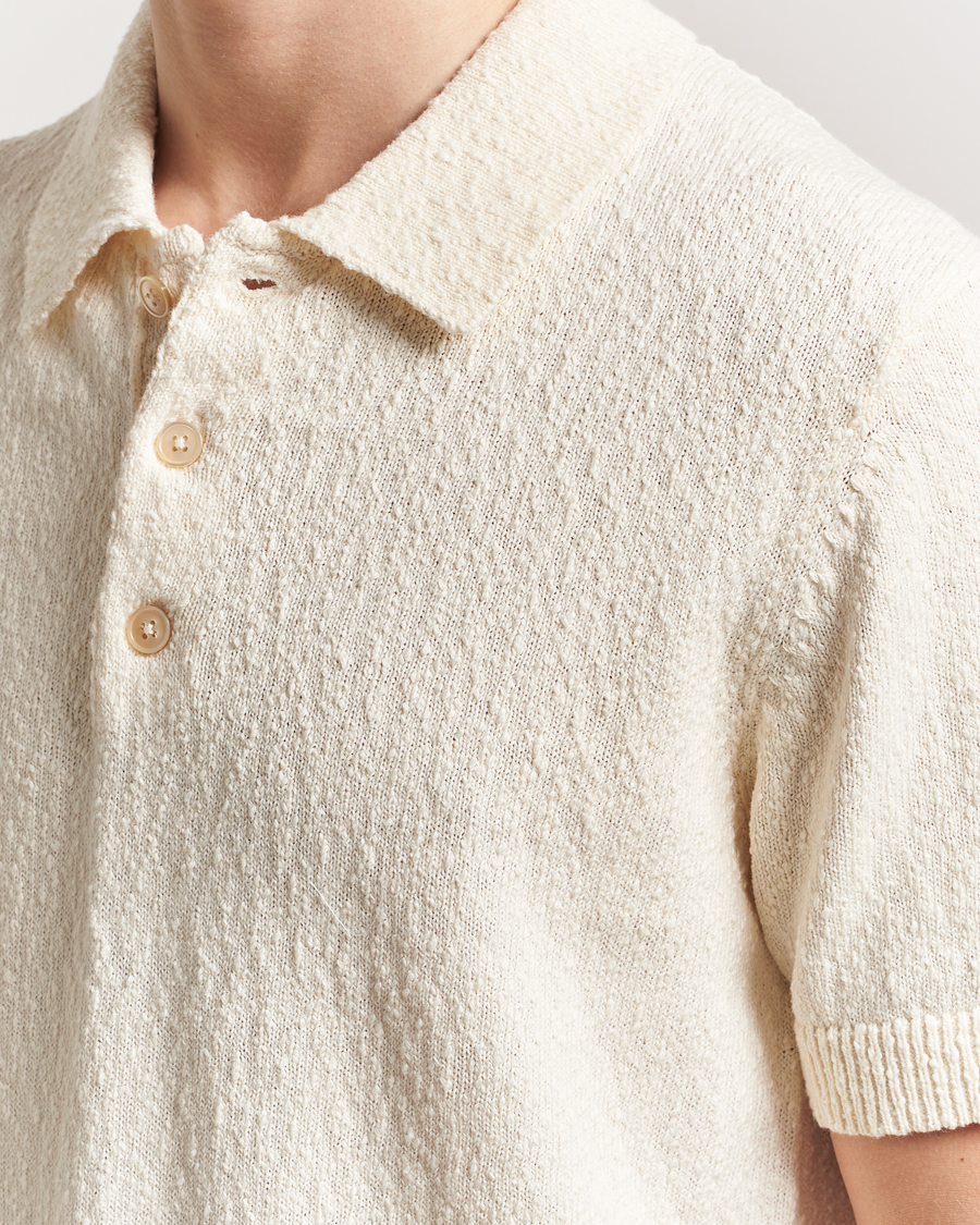 Herre | Pikéer | NN07 | Randy Knitted Polo Ecru