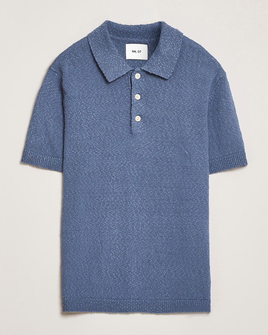 Herre | Pikéer | NN07 | Randy Knitted Polo Bering Blue