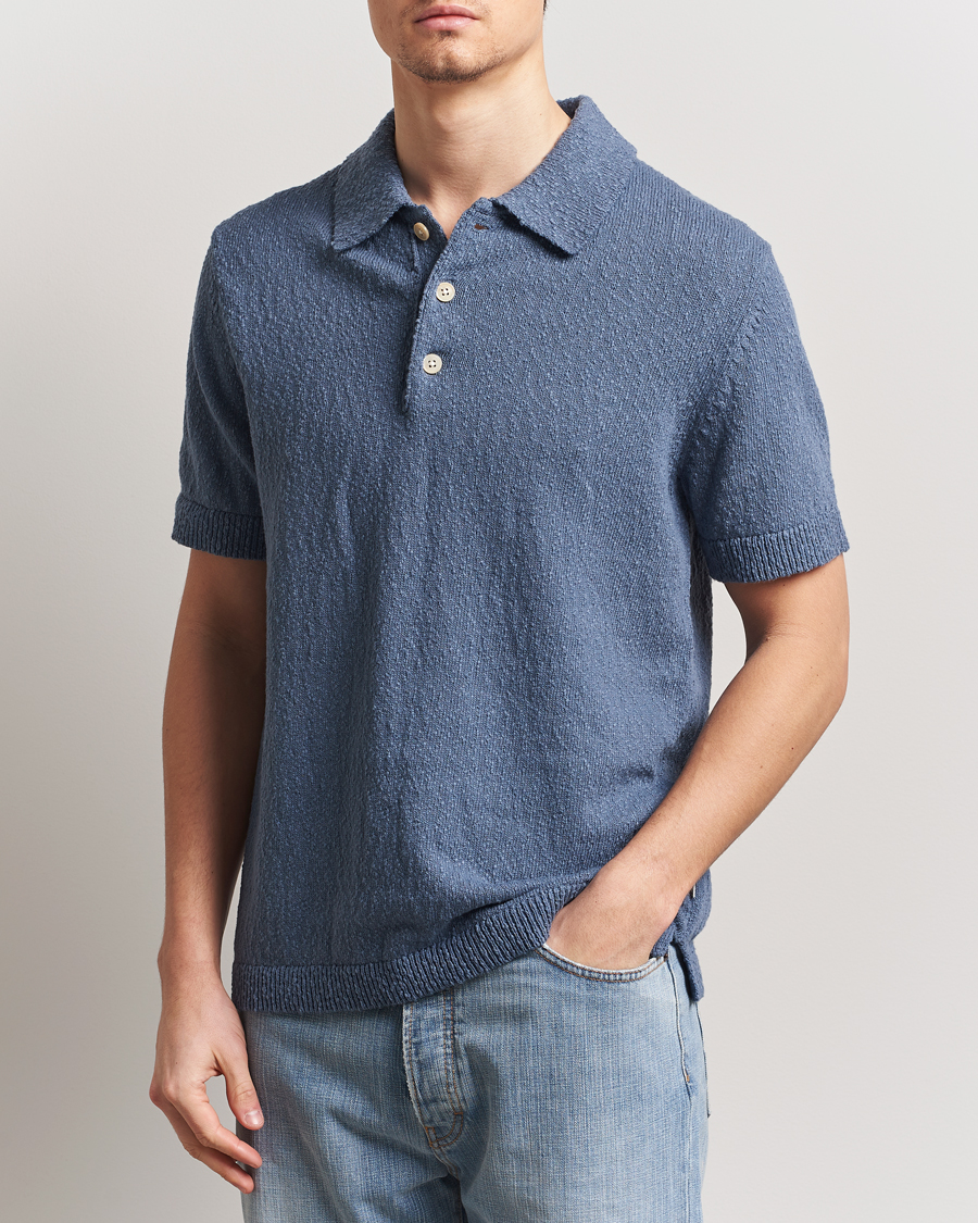 Herre | Pikéer | NN07 | Randy Knitted Polo Bering Blue