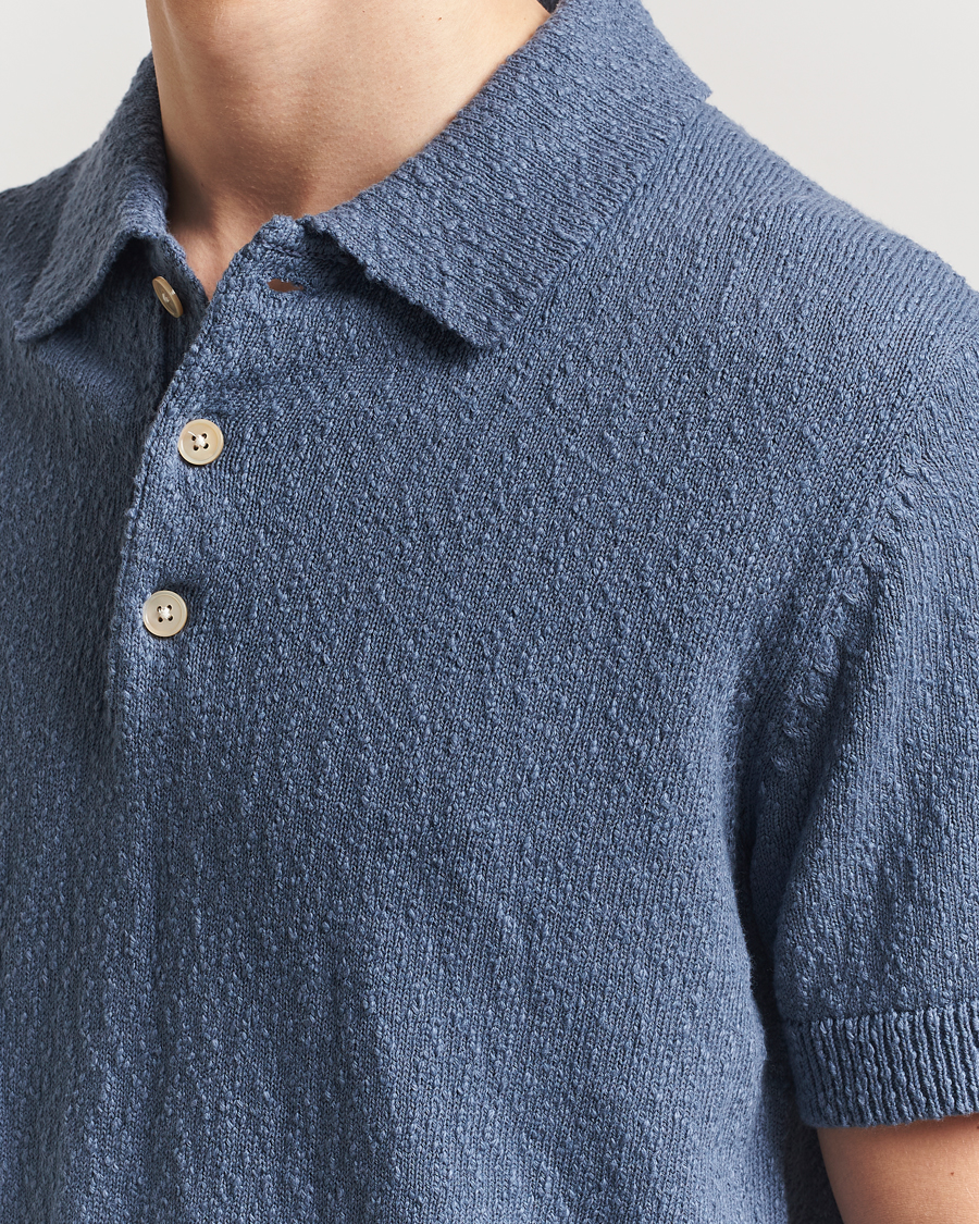 Herre | Pikéer | NN07 | Randy Knitted Polo Bering Blue