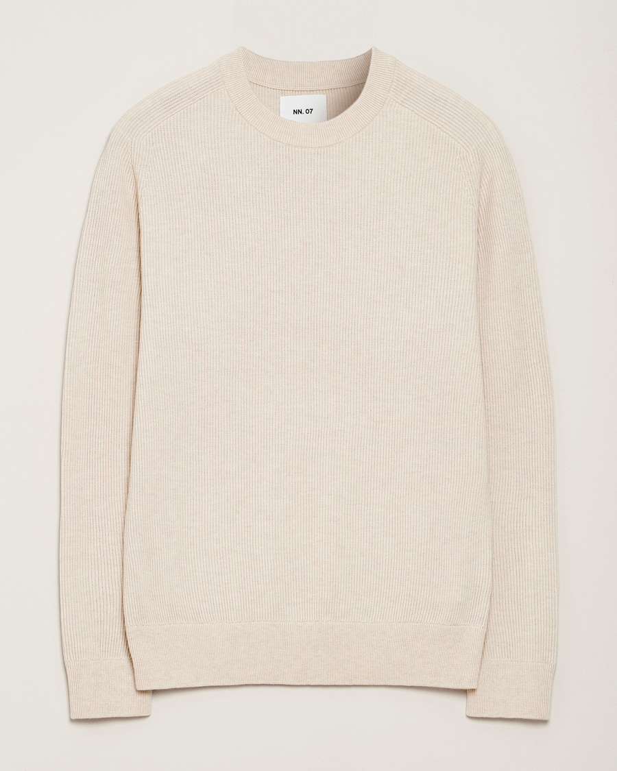 Herre | Gensere | NN07 | Kevin Cotton Knitted Sweater Ivory