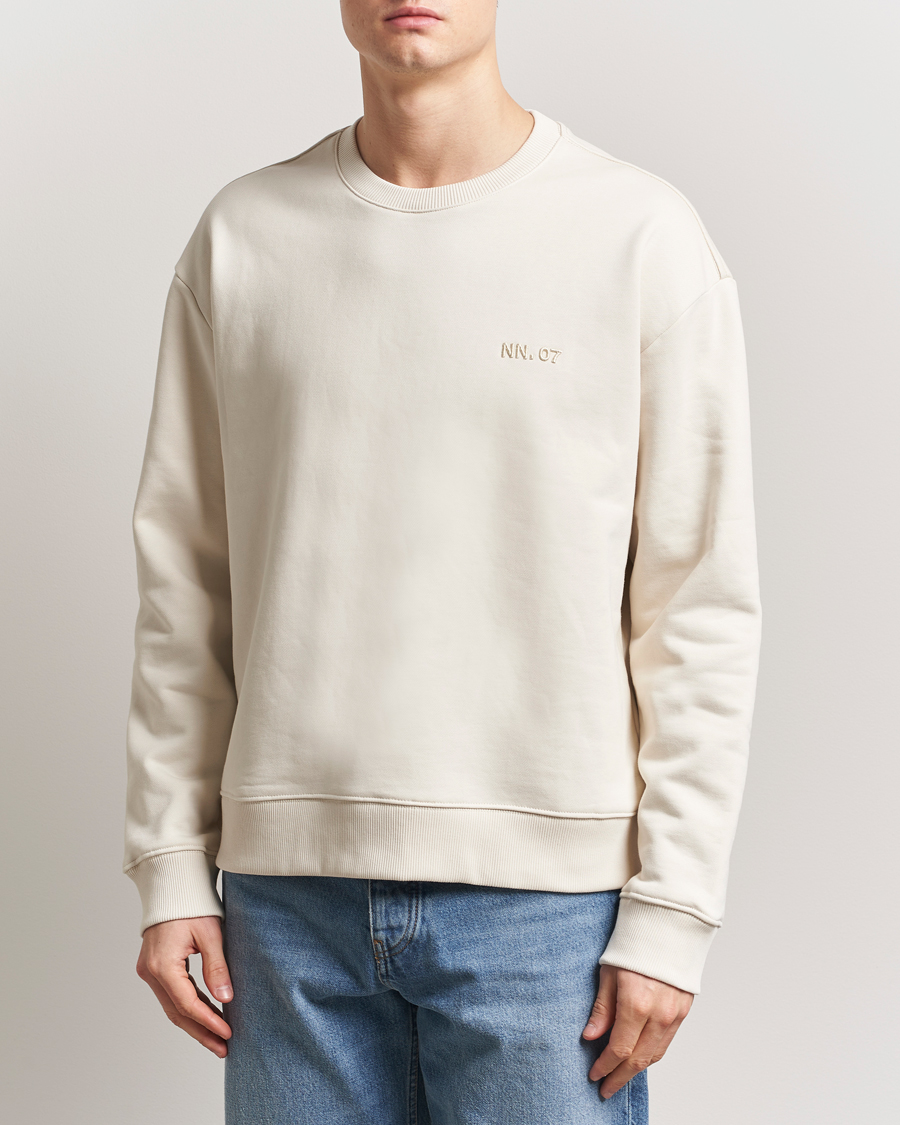 Herre | Gensere | NN07 | David Crew Neck Sweatshirt Ivory