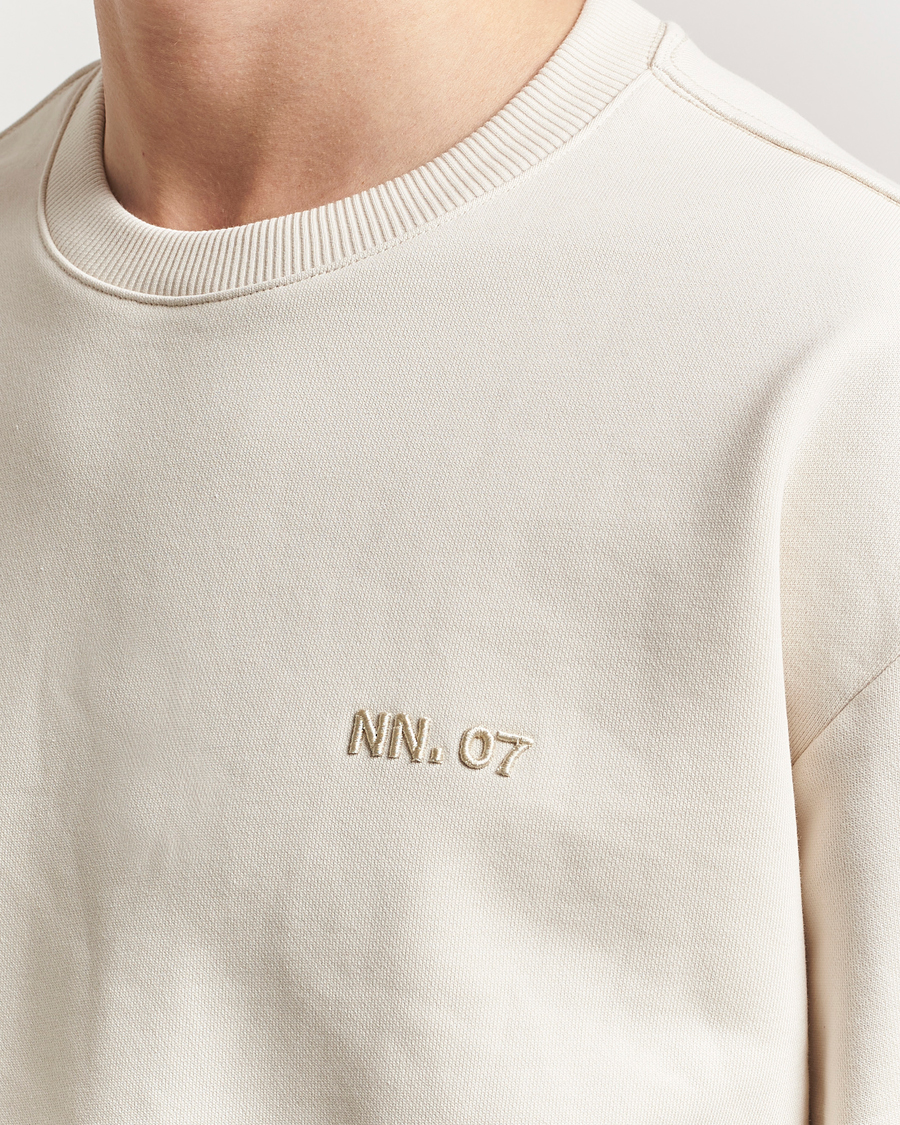 Herre | Gensere | NN07 | David Crew Neck Sweatshirt Ivory