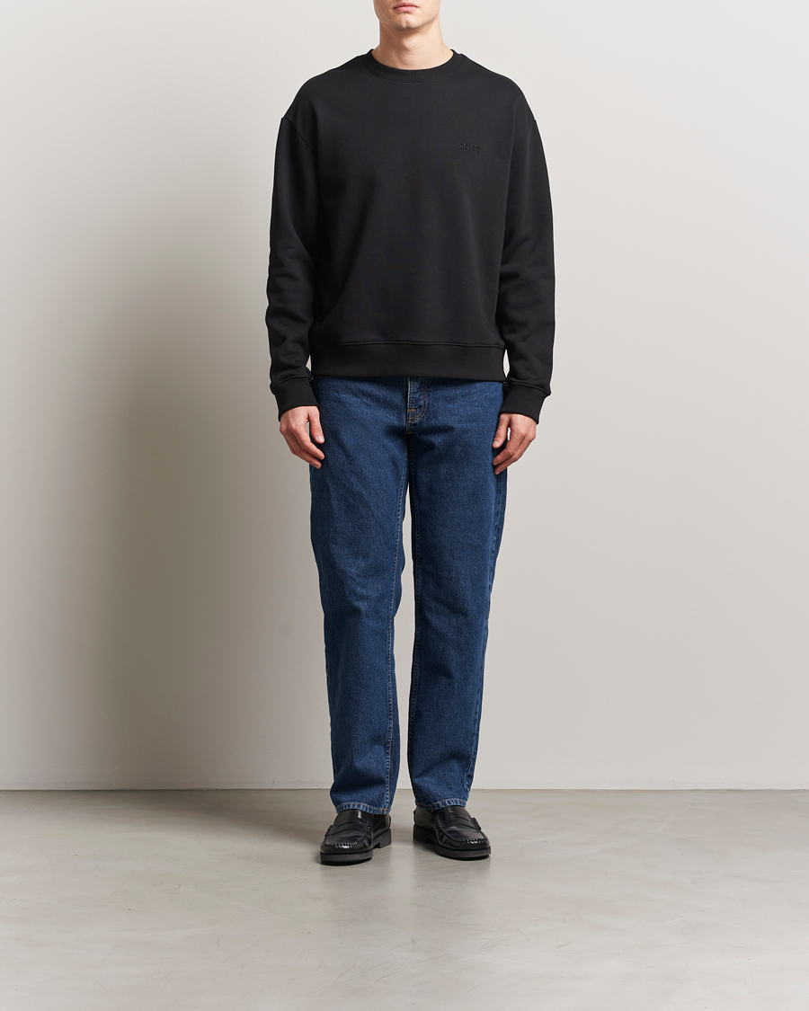 Herre | Gensere | NN07 | David Crew Neck Sweatshirt Black