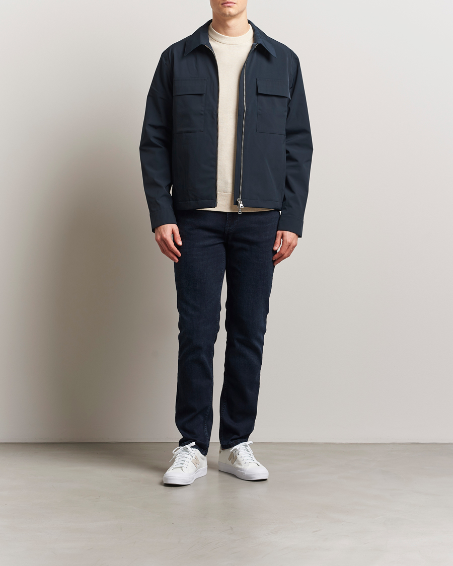Herre | Jakker | NN07 | Alban Bomber Jacket Navy Blue