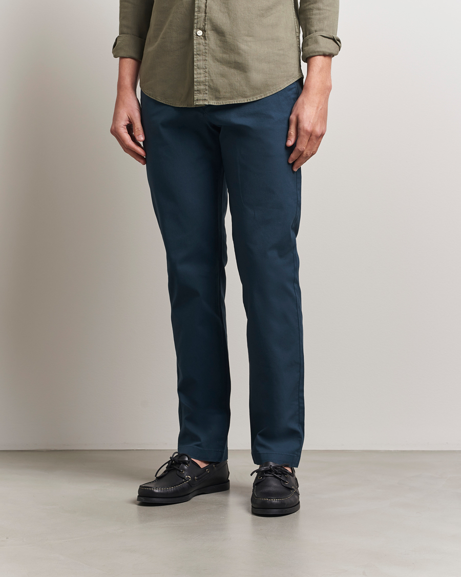 Herre | Bukser | Dockers | Crafted Khaki Slim Cotton/Linen Chino Stratified Sea