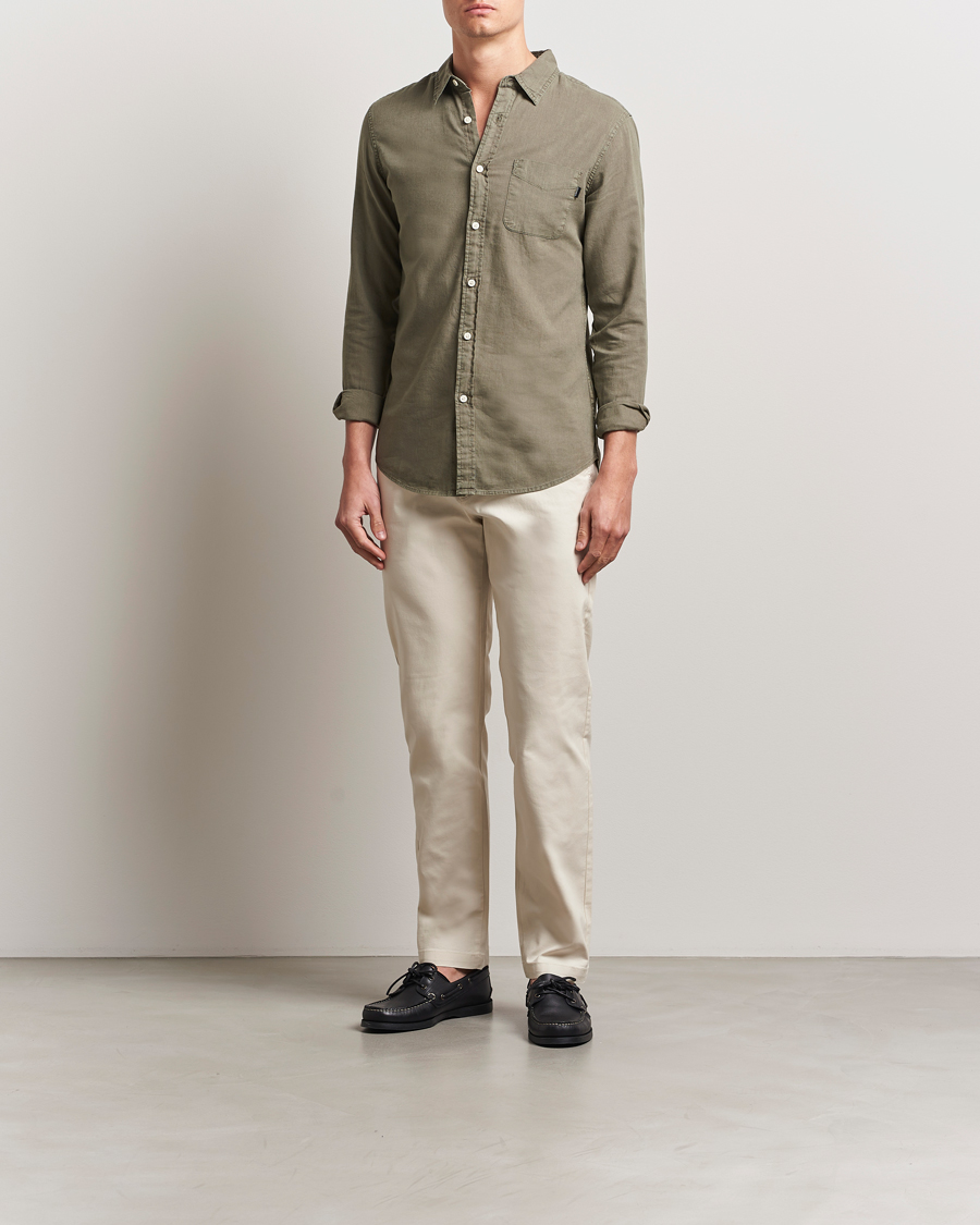 Herre | Bukser | Dockers | Crafted Khaki Slim Cotton/Linen Chino Summer Earth