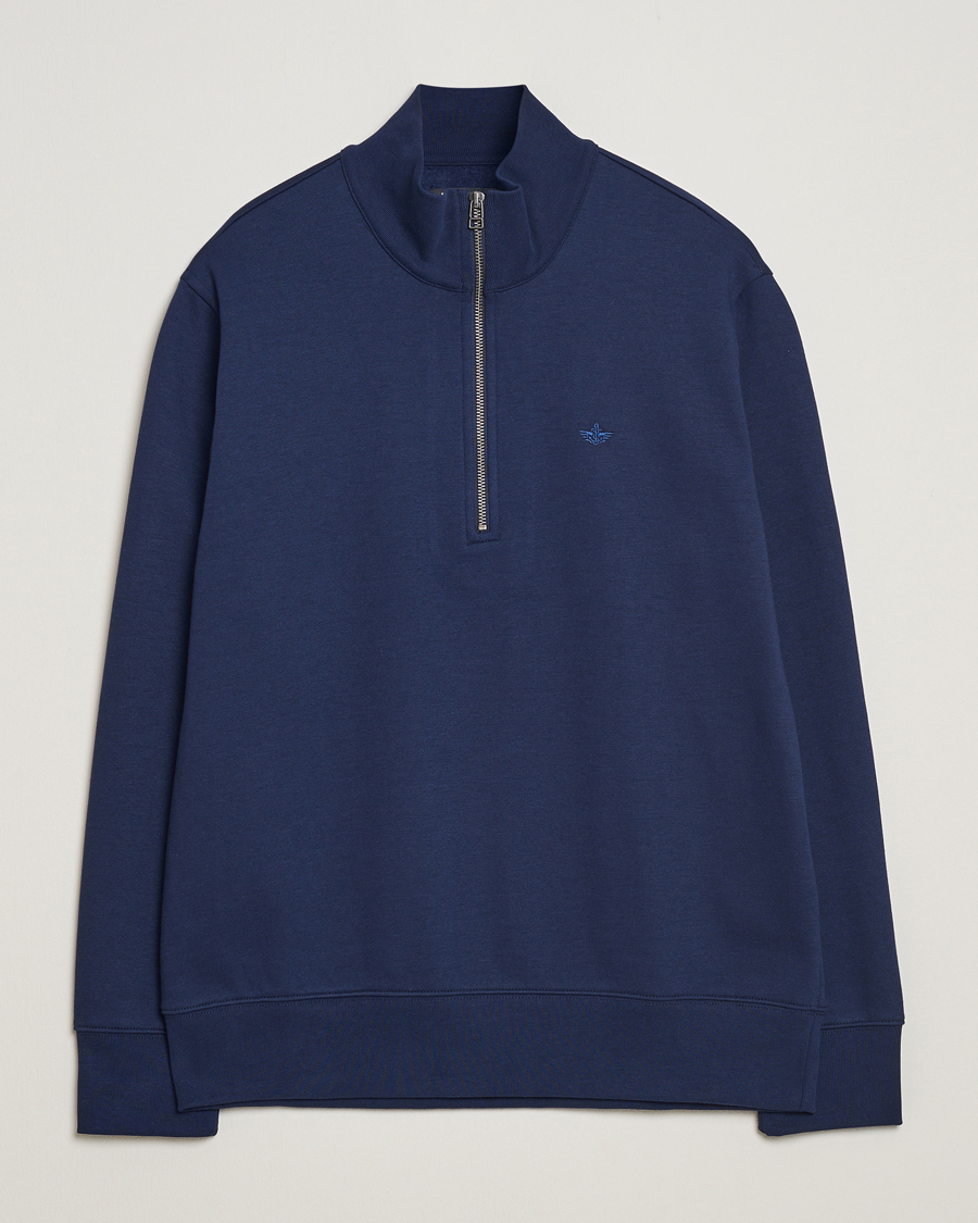 Herre | Gensere | Dockers | Quarter Zip Fleece Navy Blazer